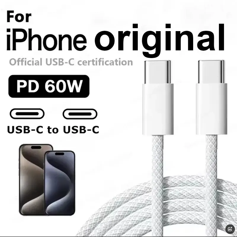 Chargeur rapide PD 40 W avec câble USB-C tressé, compatible iPhone 11 à 18 (Pro Max, Plus, Air), prise européenne et américaine 10