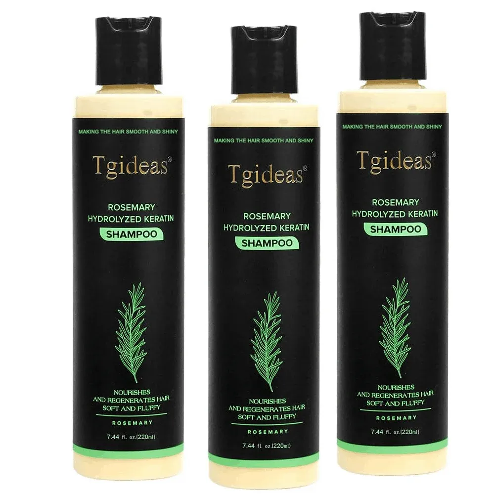 Shampooing volumateur et fortifiant à la romarin Tigdeas, 220 ml, shampooing capillaire biologique
