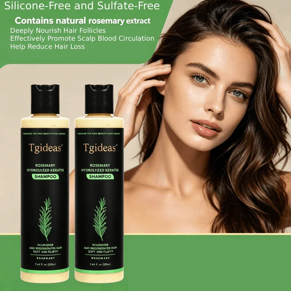Shampooing volumateur et fortifiant à la romarin Tigdeas, 220 ml, shampooing capillaire biologique 3
