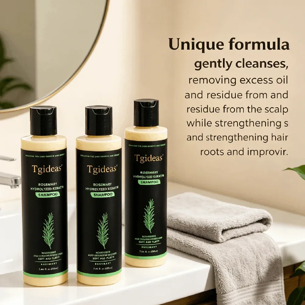 Shampooing volumateur et fortifiant à la romarin Tigdeas, 220 ml, shampooing capillaire biologique 2