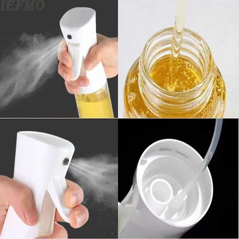 Pulvérisateur d'huile de cuisine 200/300/500 ml, bouteille distributrice d'huile de cuisson antiadhésive, pompe à vide pour la friture et la salade, outils de cuisine pour barbecue 2