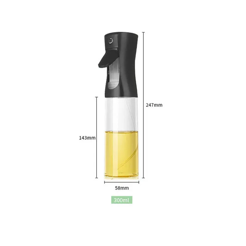 Pulvérisateur d'huile de cuisine 200/300/500 ml, bouteille distributrice d'huile de cuisson antiadhésive, pompe à vide pour la friture et la salade, outils de cuisine pour barbecue 9