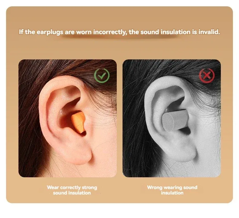 Bouchons d'oreilles isolants en situation