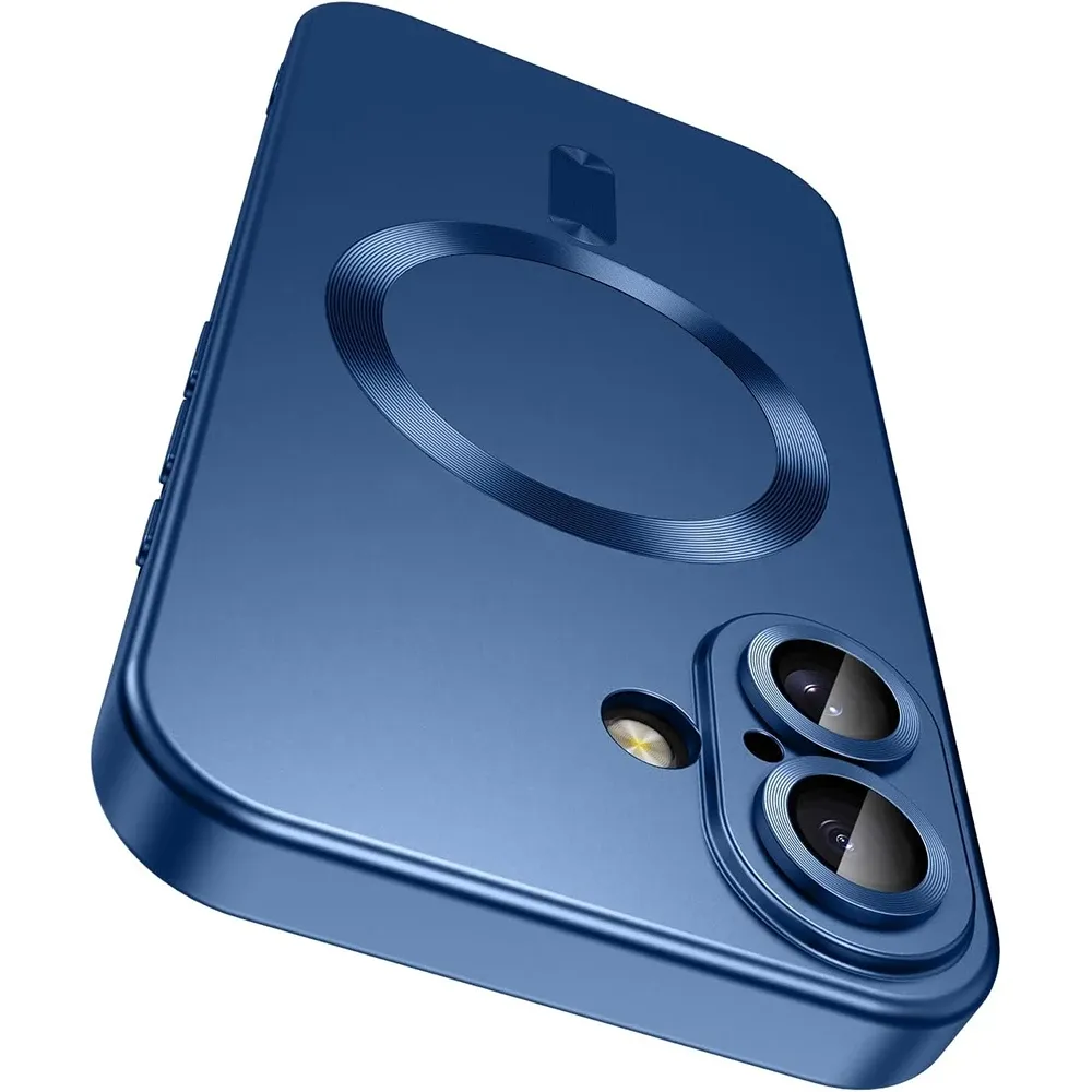 Coque magnétique MagSafe à charge sans fil pour iPhone 16, 15, 14, 13, 12, 11, Pro, Pro Max et Plus, avec protection de l'appareil photo et accessoires