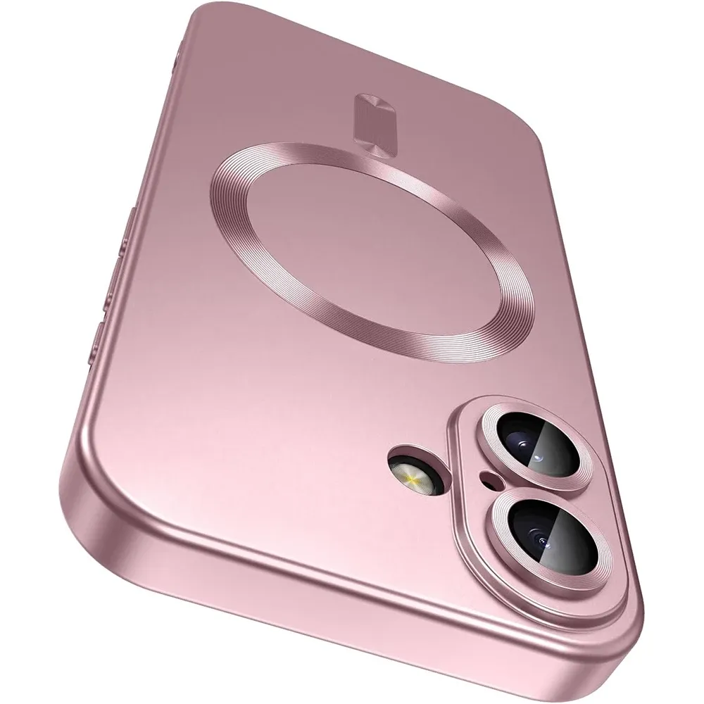 Coque magnétique MagSafe à charge sans fil pour iPhone 16, 15, 14, 13, 12, 11, Pro, Pro Max et Plus, avec protection de l'appareil photo et accessoires 8