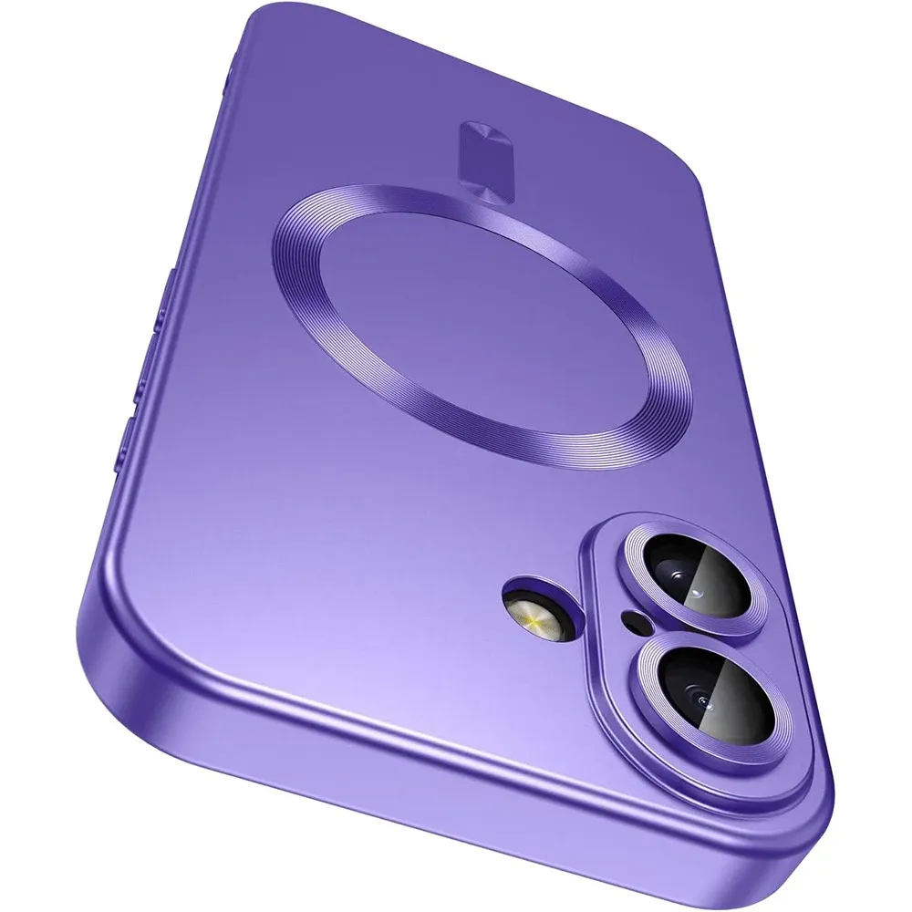 Coque magnétique MagSafe à charge sans fil pour iPhone 16, 15, 14, 13, 12, 11, Pro, Pro Max et Plus, avec protection de l'appareil photo et accessoires 7