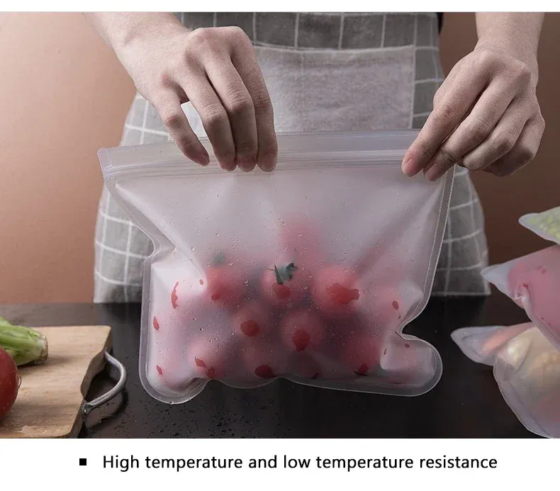 Sac en silicone à fermeture hermétique
