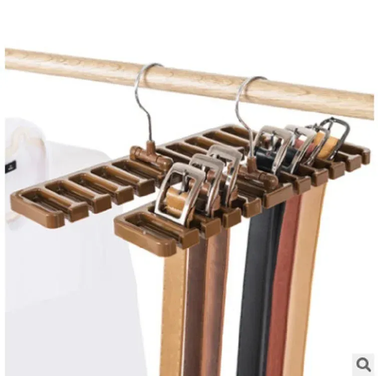 Cintre rotatif pour ceintures et écharpes, organisateur suspendu avec 10 emplacements pour cartes, pour garde-robe - Image 1