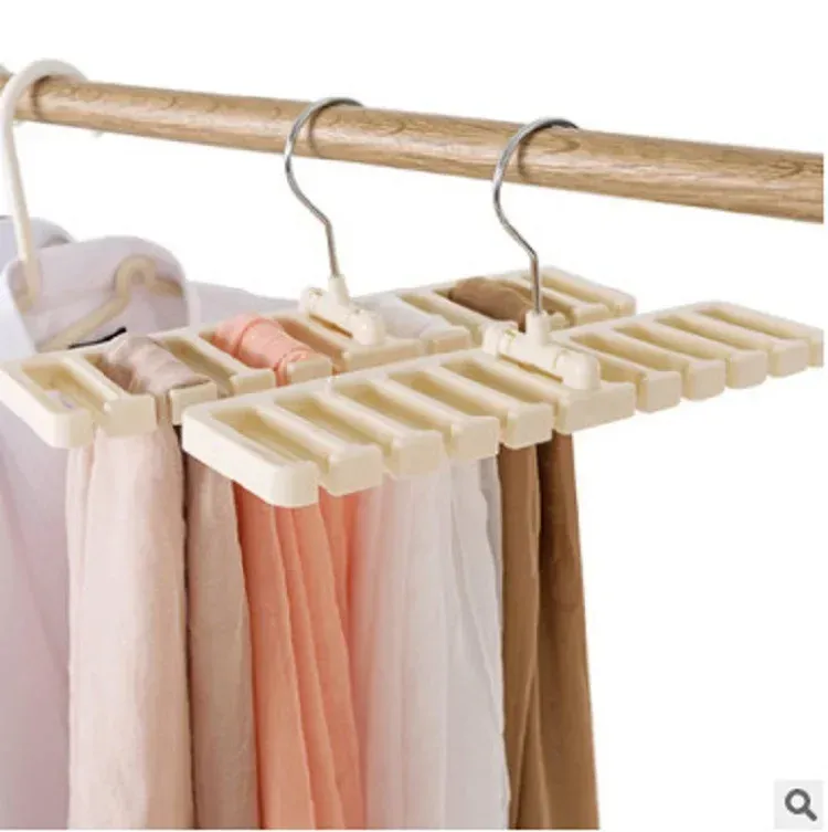 Cintre rotatif pour ceintures et écharpes, organisateur suspendu avec 10 emplacements pour cartes, pour garde-robe 2