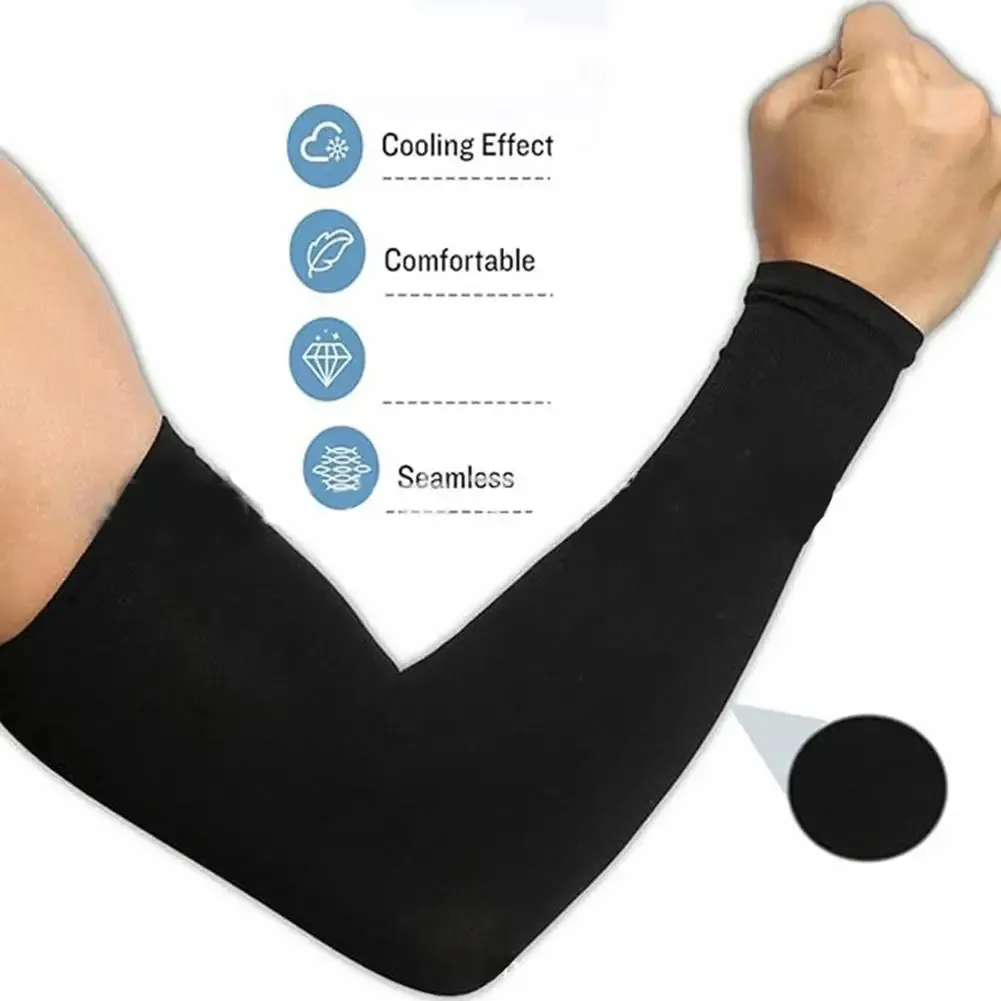 Manchons de protection solaire UV pour hommes, femmes et jeunes, avec compression pour le sport et le plein air 2