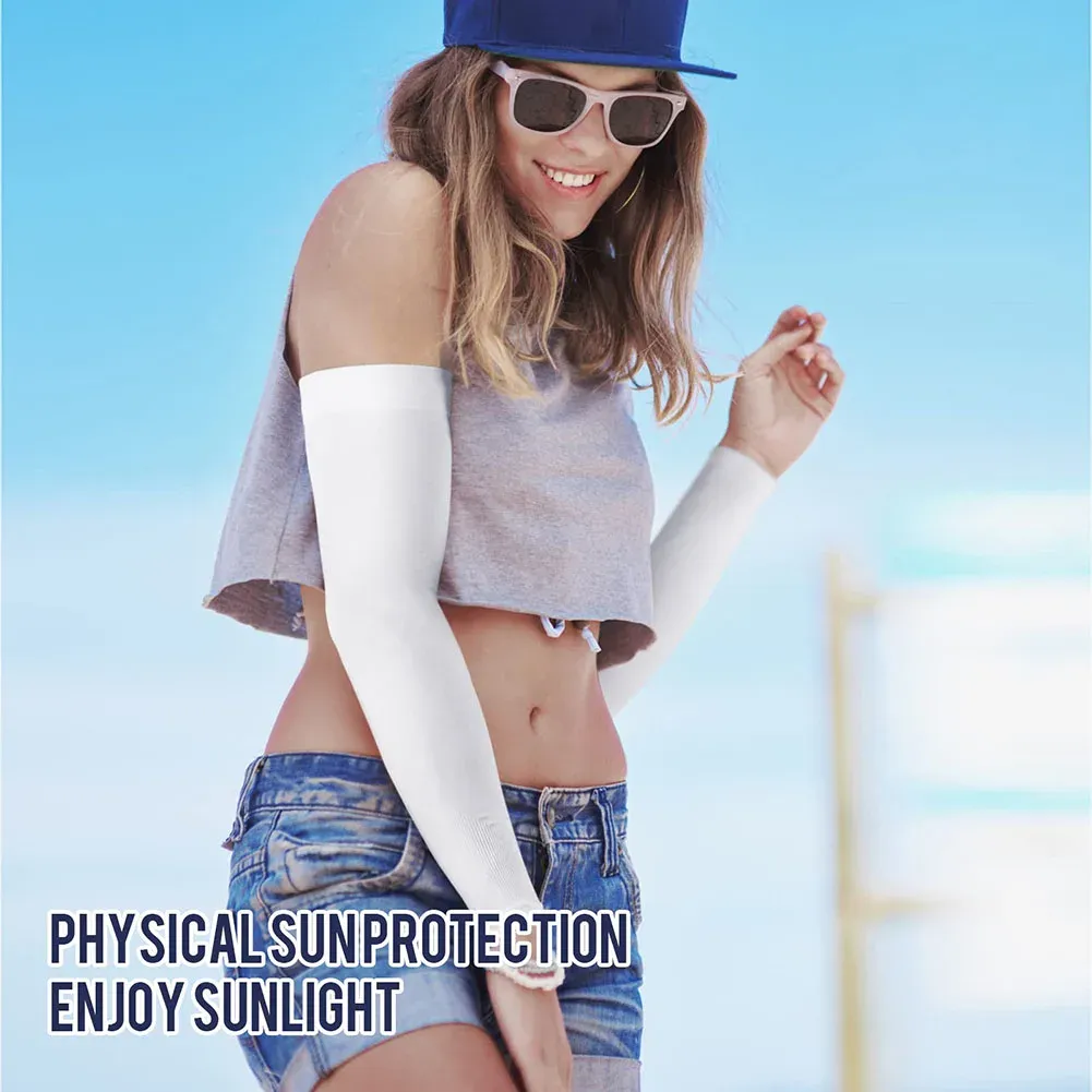 Manchons de protection solaire UV pour hommes, femmes et jeunes, avec compression pour le sport et le plein air 5
