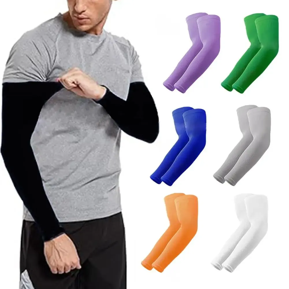 Manchons de protection solaire UV pour hommes, femmes et jeunes, avec compression pour le sport et le plein air 6