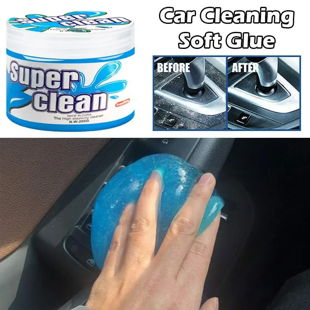 Gel de nettoyage pour voiture multifonctionnel et réutilisable, idéal pour les évents, le tableau de bord et le volant, élimine les odeurs, non poisseux 3