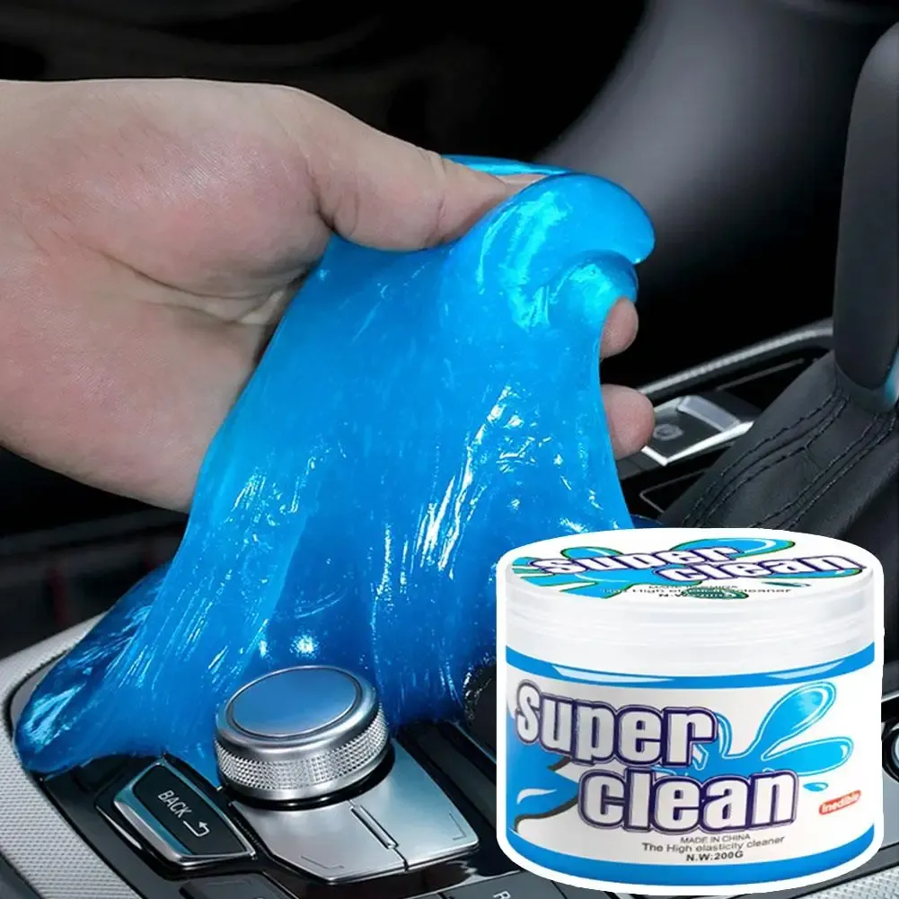 Gel de nettoyage pour voiture multifonctionnel et réutilisable, idéal pour les évents, le tableau de bord et le volant, élimine les odeurs, non poisseux 4