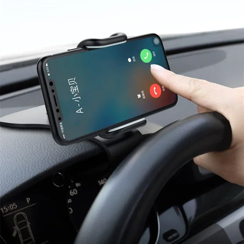 Support de téléphone de voiture rotatif à 360 degrés, support universel pour téléphone portable, support de tableau de bord pour grille d'aération automobile, support fixe pour téléphone portable