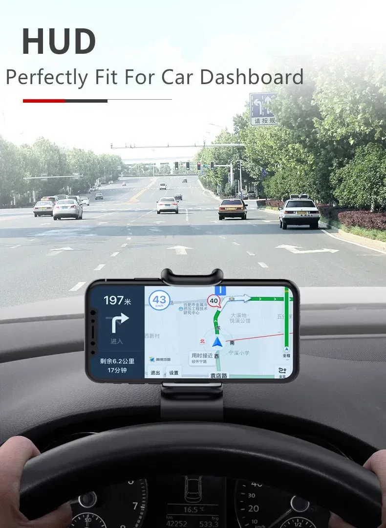Support de téléphone de voiture rotatif à 360 degrés