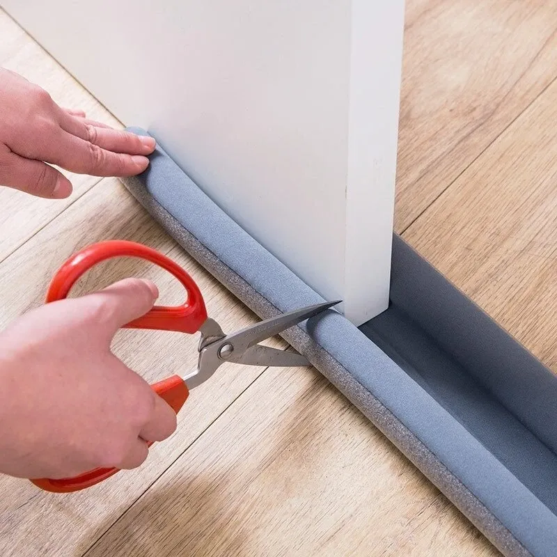 Joint de porte souple, détail de finition