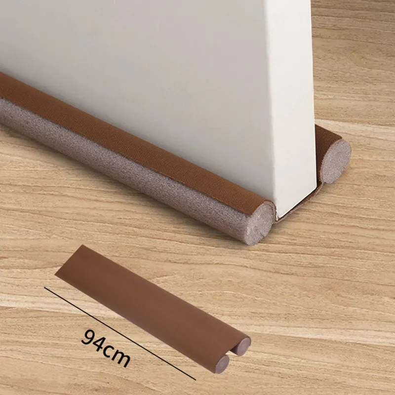 Lot de 2 bandes d'étanchéité flexibles pour bas de porte, épaisses et anti-froid, à coller ou à fixer 10