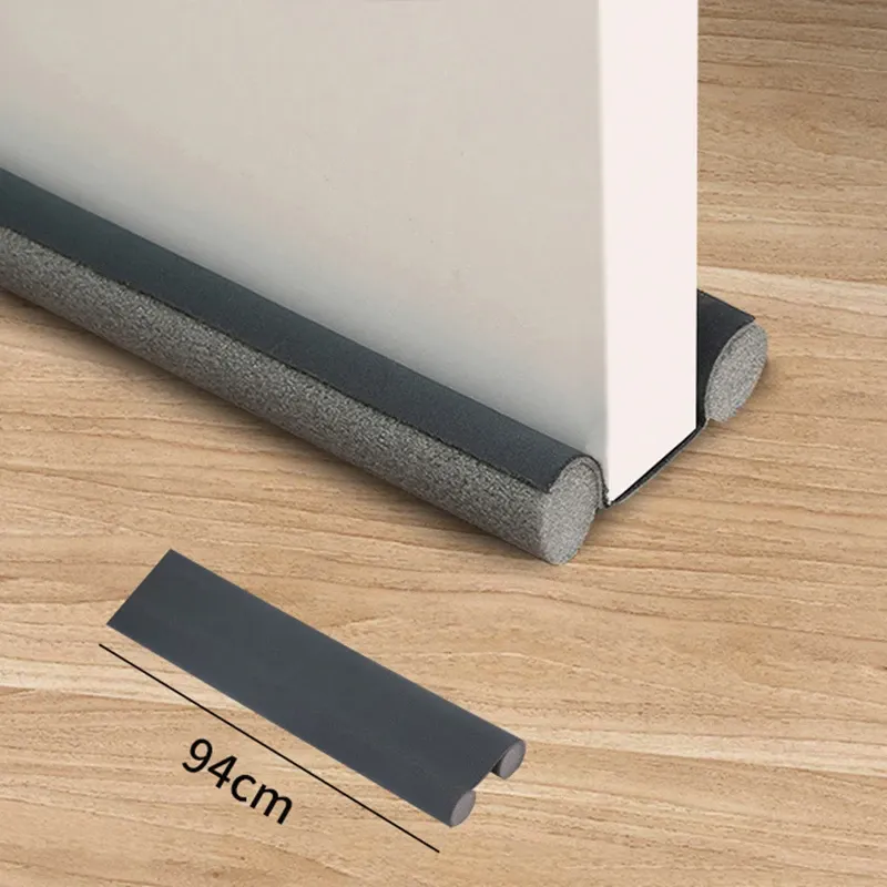 Lot de 2 bandes d'étanchéité flexibles pour bas de porte, épaisses et anti-froid, à coller ou à fixer 8