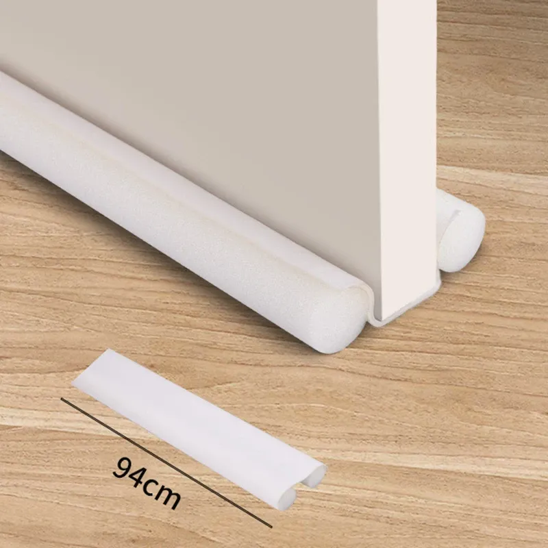 Lot de 2 bandes d'étanchéité flexibles pour bas de porte, épaisses et anti-froid, à coller ou à fixer 7