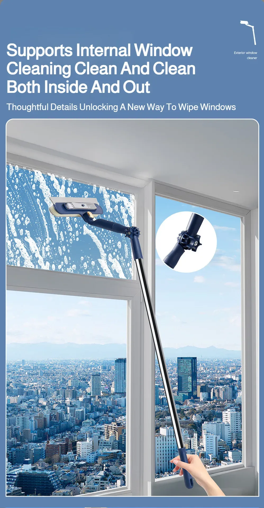 Brosse à verre en utilisation quotidienne