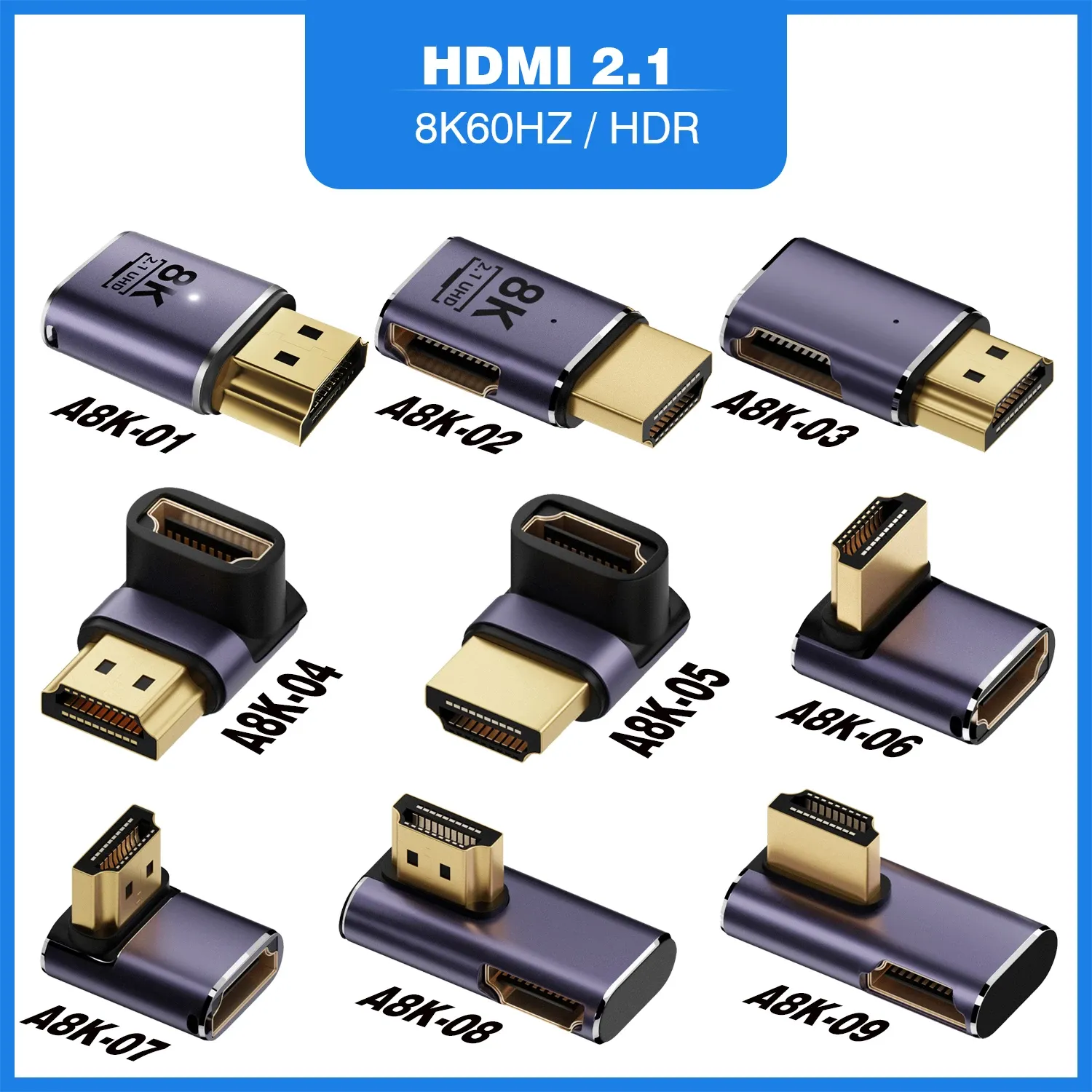 Câble adaptateur HDMI 2.1 mini HDMI vers HDMI, convertisseur 48 Gbps, 8K60 Hz, 4K120 Hz, pour projecteur, téléviseur HD, PS4, PS5 et ordinateur portable 5