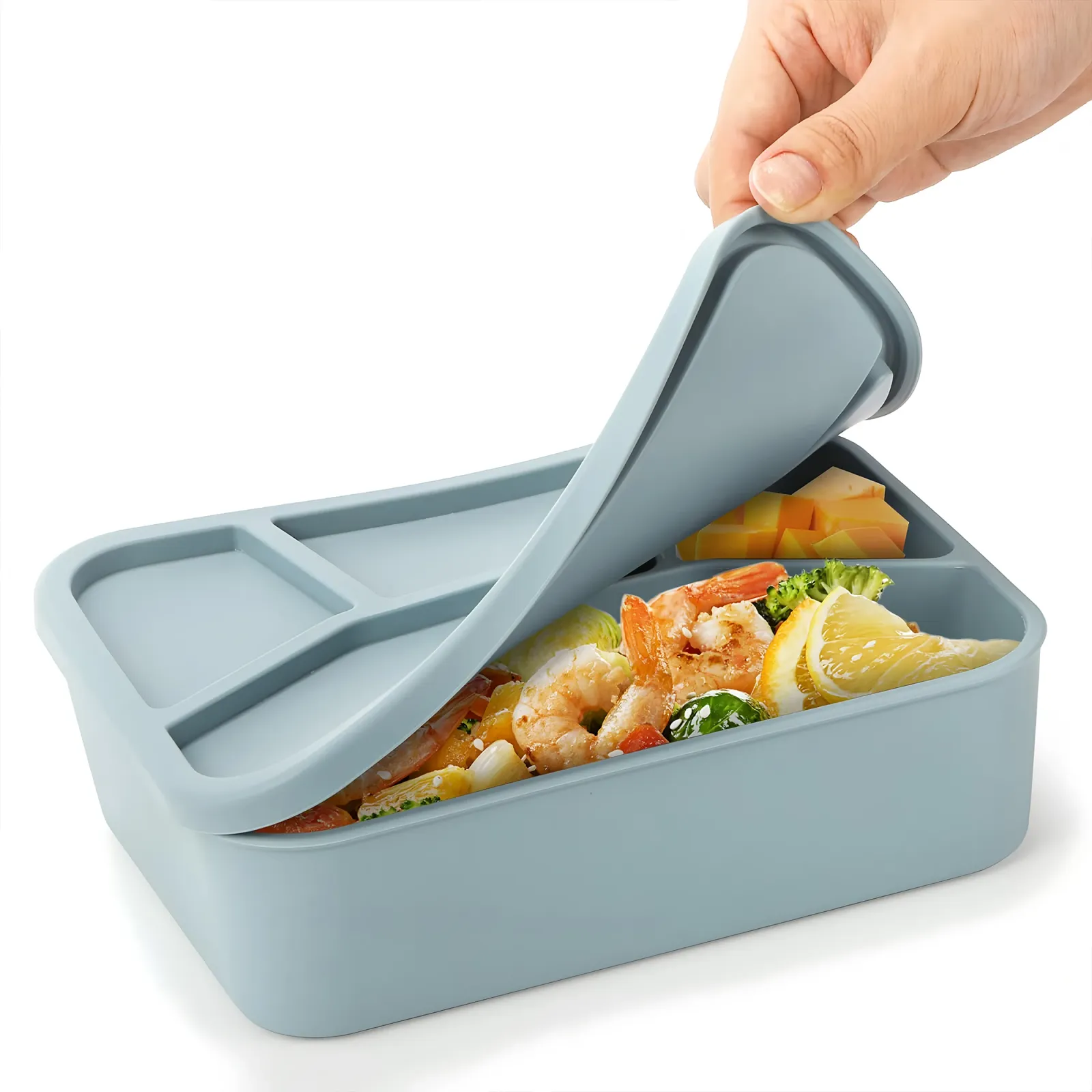 Boîte à bento en silicone, idéale pour le bureau