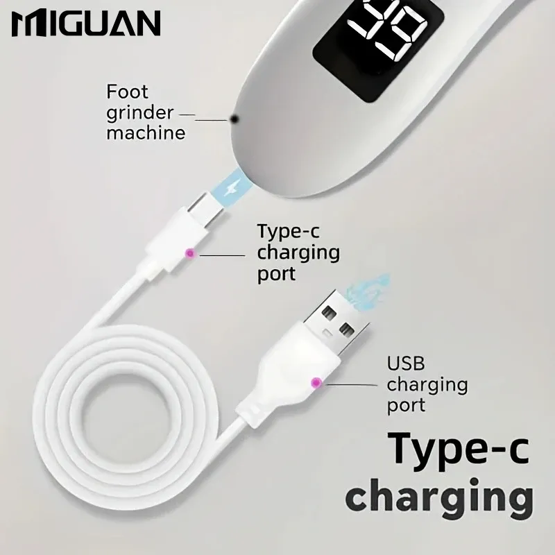 Détails de l'appareil électrique pour soins des pieds