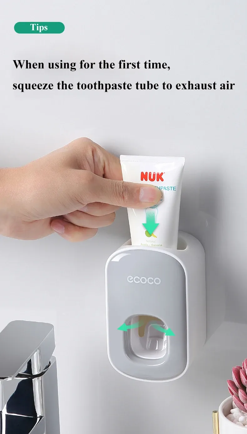 Distributeur de dentifrice WIKHOSTAR, vue latérale