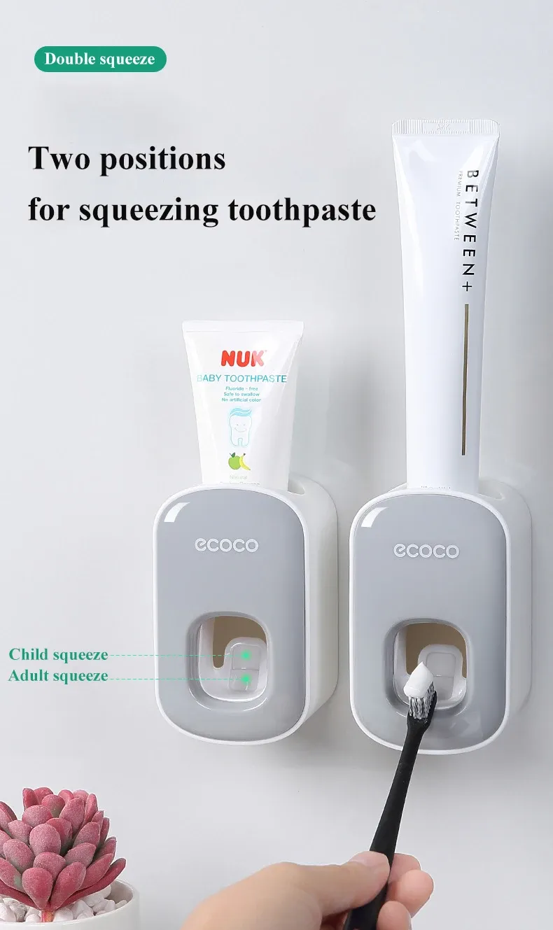 Support mural du distributeur de dentifrice WIKHOSTAR