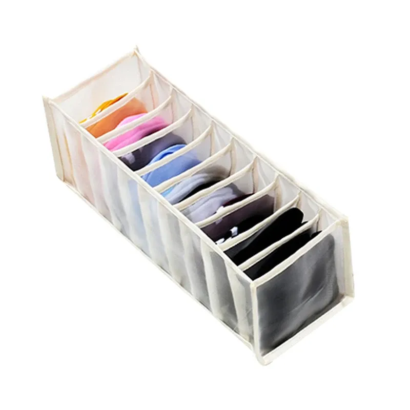 Organisateur de placard pliable à 30 compartiments pour chaussettes, sous-vêtements et soutiens-gorge, idéal pour dortoir 23