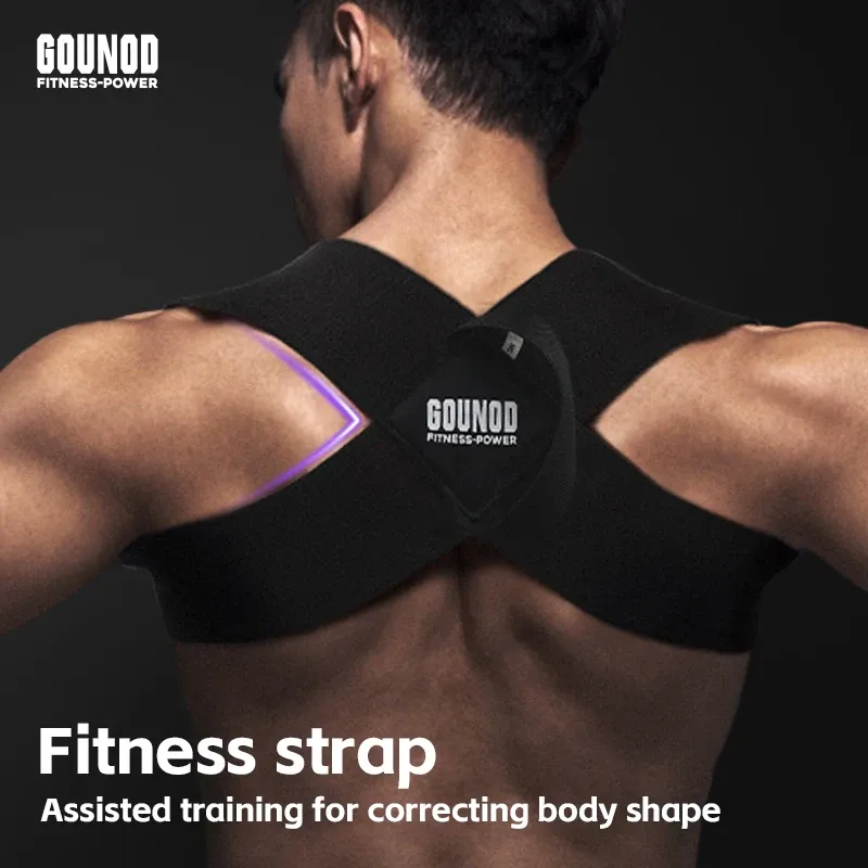 Correcteur de posture réglable pour le dos, ceinture correctrice anti-voûte, soutien orthopédique pour le dos