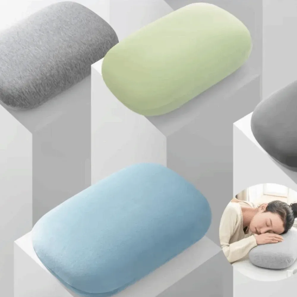 Oreiller de voyage en mousse à mémoire de forme, portable et doux, pour le cou, coloris macaron 2