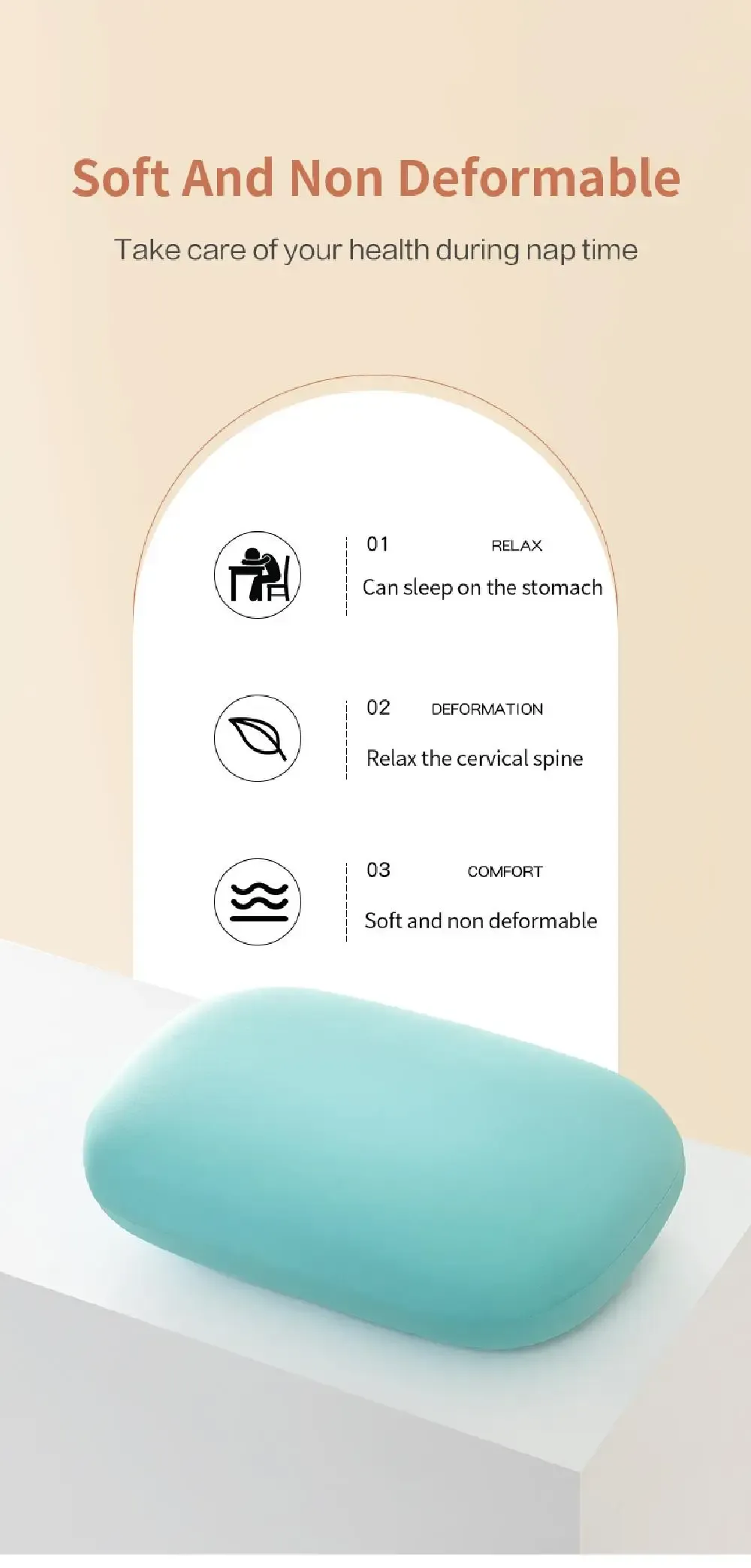 Coussin de sieste, détail de la forme