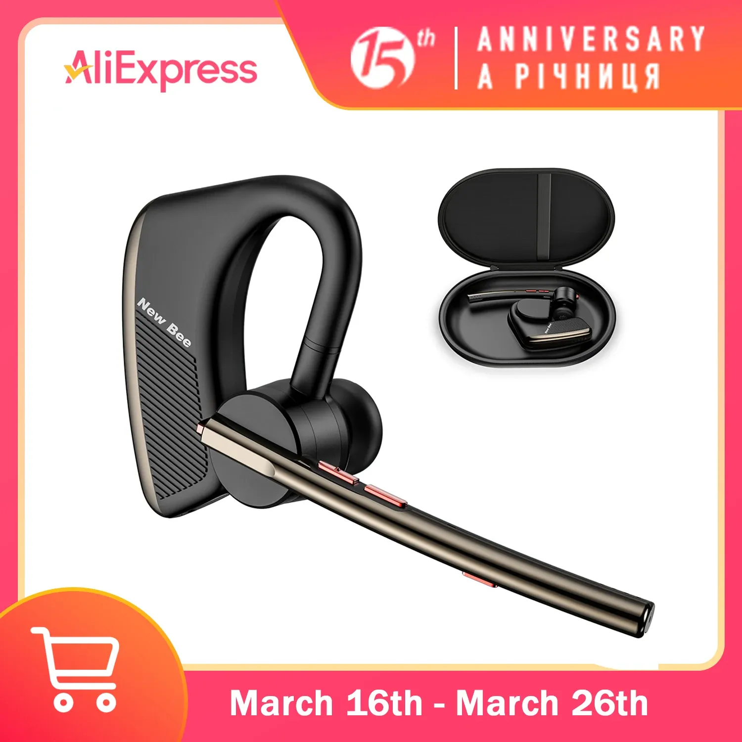 Écouteurs sans fil Bluetooth 5.2 M50 avec micro, casque mains libres - Image 1