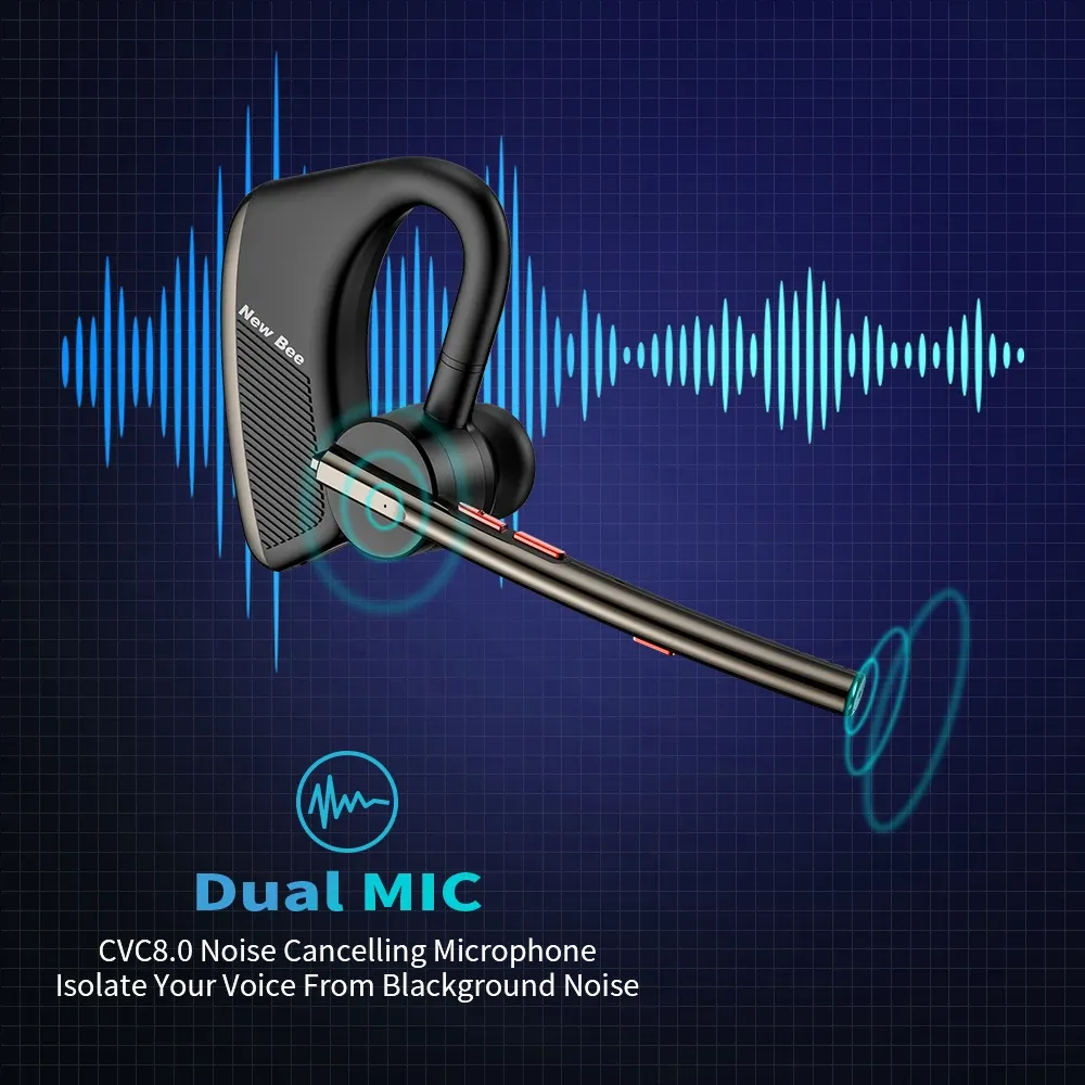 Écouteurs sans fil Bluetooth 5.2 M50 avec micro, casque mains libres 2