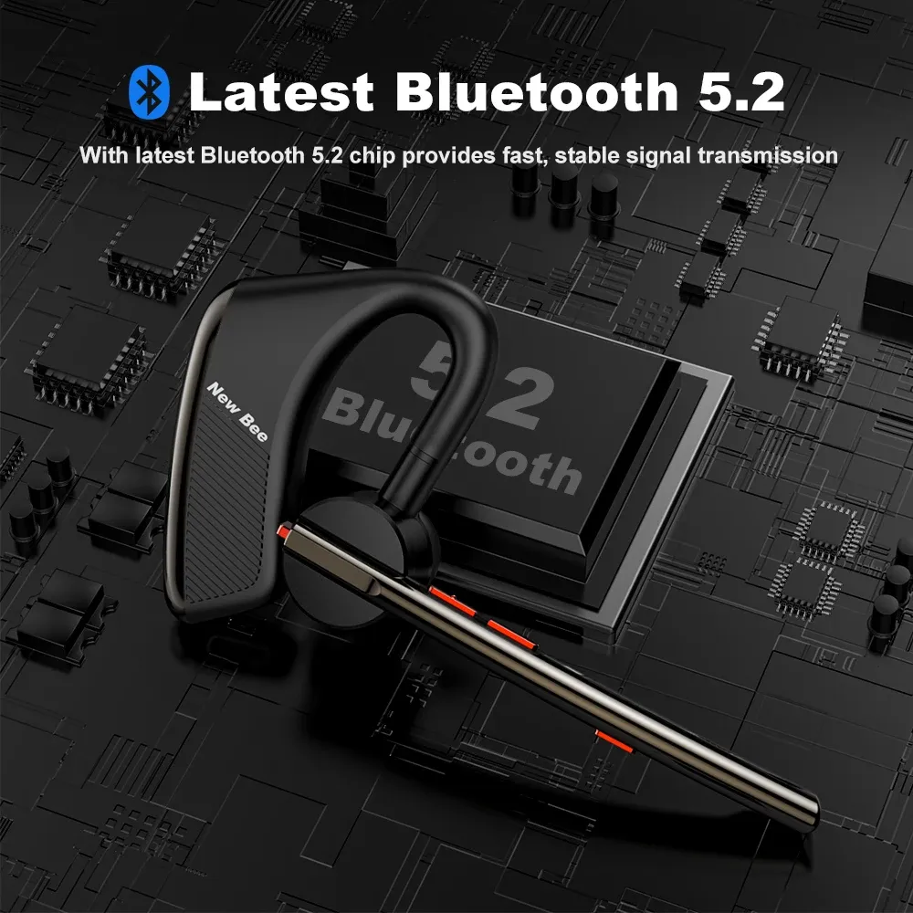 Écouteurs sans fil Bluetooth 5.2 M50 avec micro, casque mains libres 6