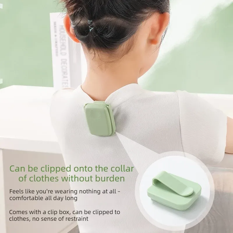 Correcteur de posture intelligent avec alerte vibrante pour adultes et enfants, soutien du dos et du cou 4