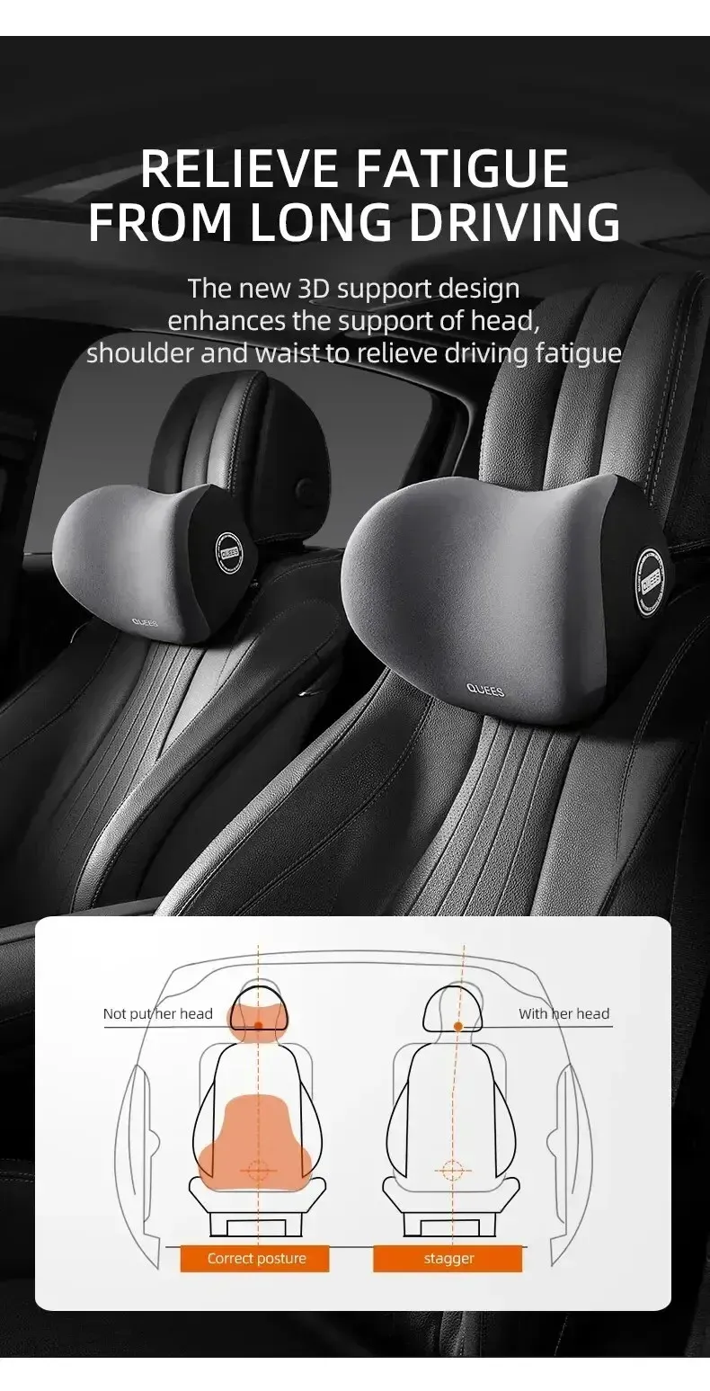 Coussin lombaire installé sur un siège auto