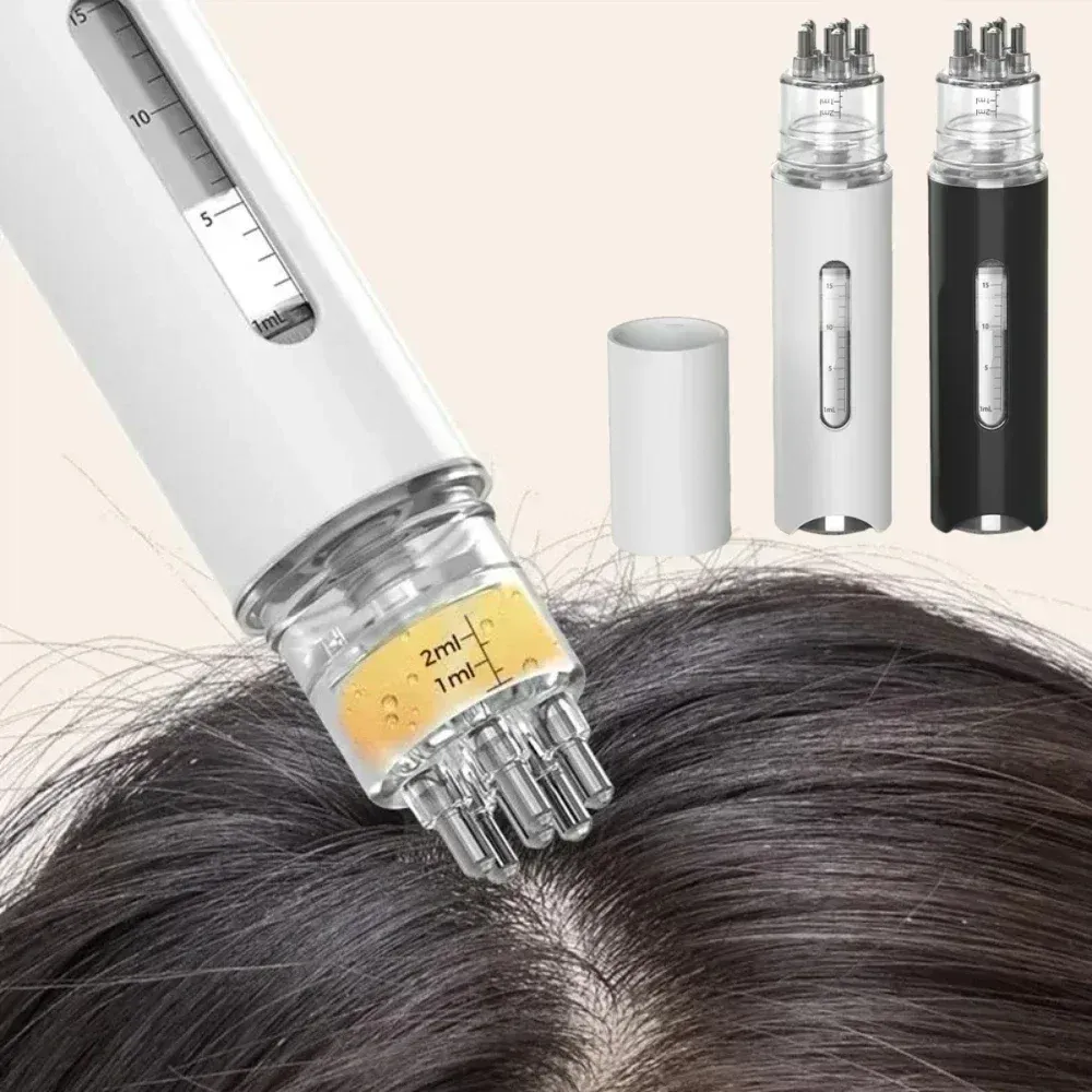 Applicateur portable pour le cuir chevelu, peigne applicateur de liquide, mini masseur pour huiles essentielles, outil de soin du cuir chevelu anti-chute.