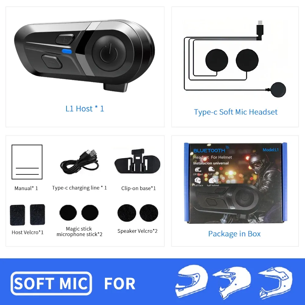 Casque moto sans fil Bluetooth, mains libres, étanche, avec lecteur de musique et fonction appel 8