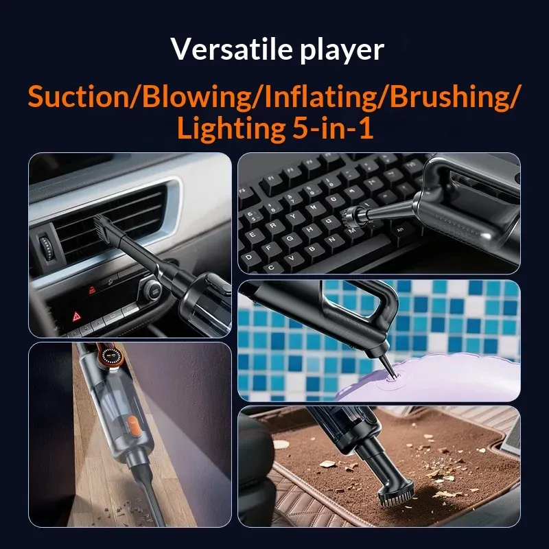 Aspirateur de voiture sans fil à vidage par simple pression, aspirateur portable haute puissance, mini aspirateur à main 2