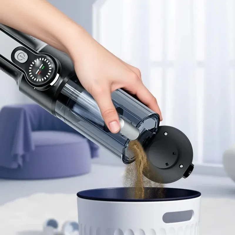 Aspirateur de voiture sans fil à vidage par simple pression, aspirateur portable haute puissance, mini aspirateur à main 3