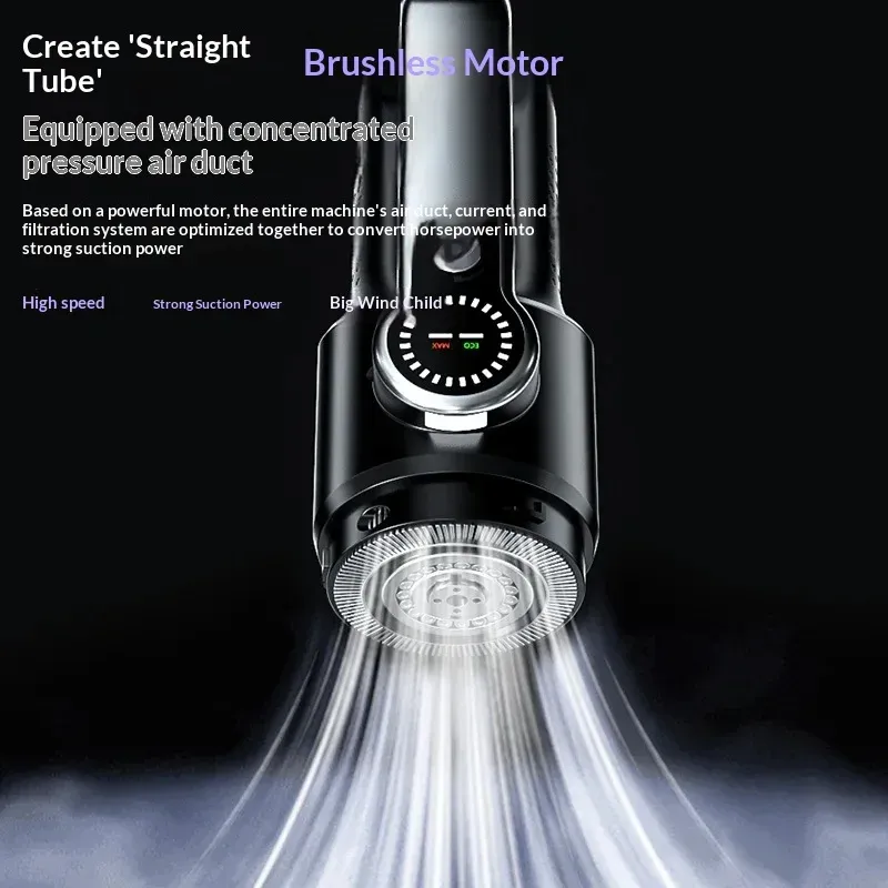 Aspirateur de voiture sans fil à vidage par simple pression, aspirateur portable haute puissance, mini aspirateur à main 6