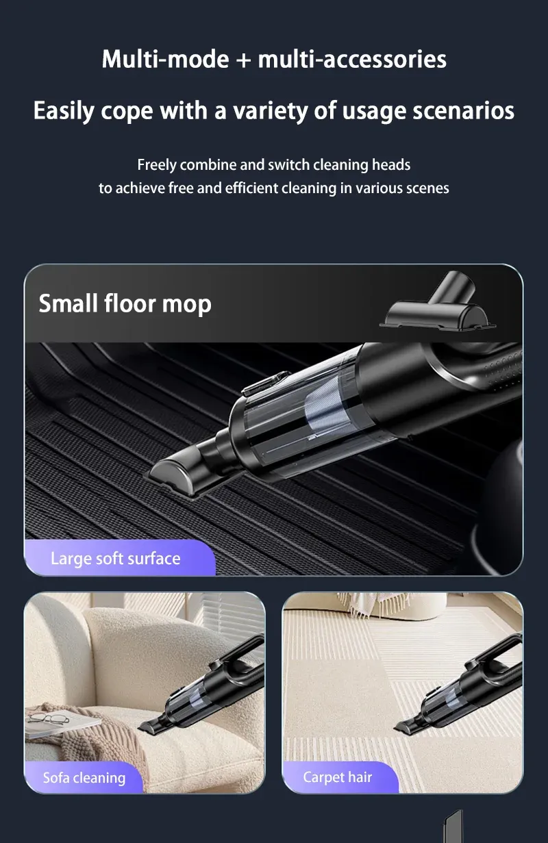 Aspirateur de voiture, nettoyage des sièges