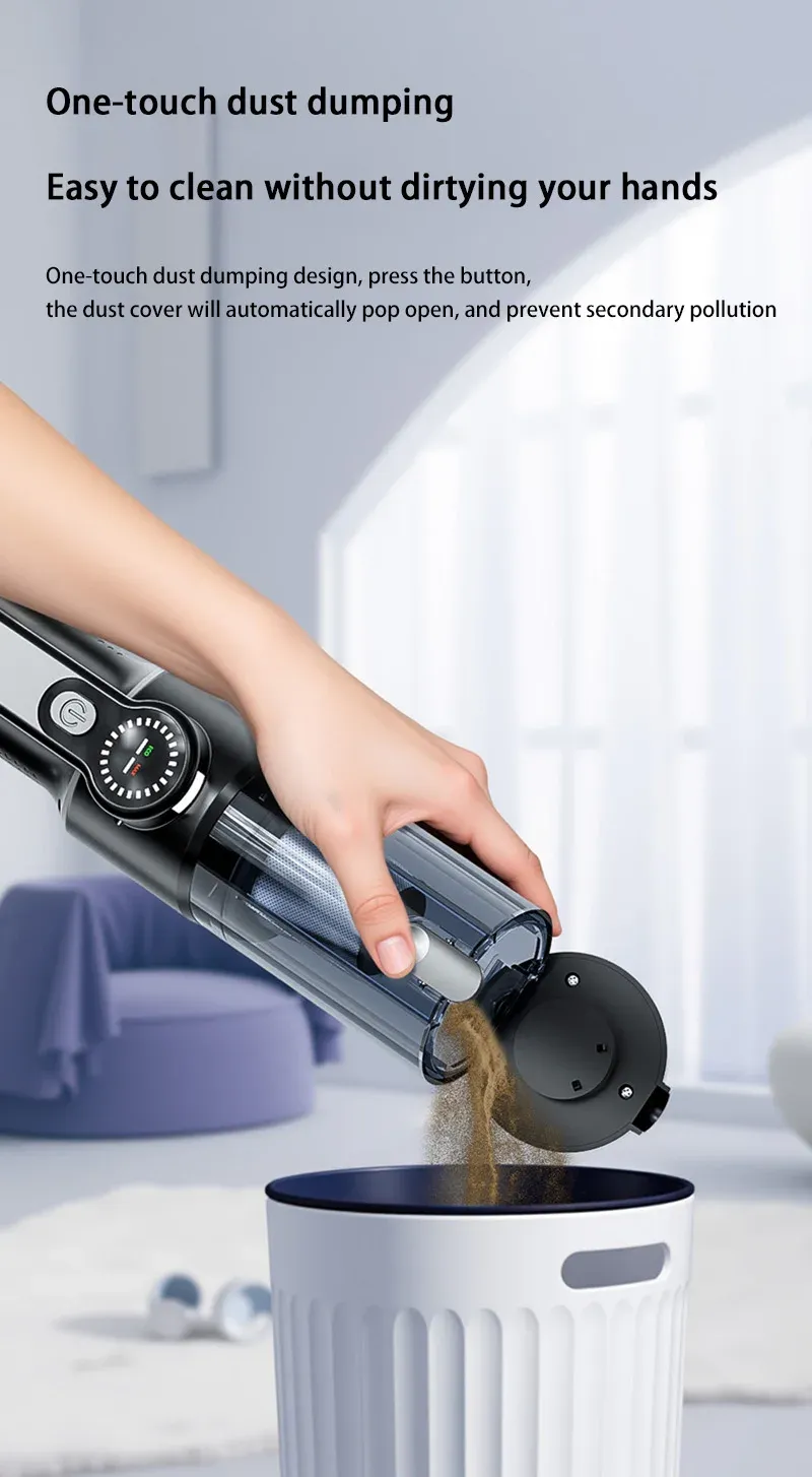 Aspirateur de voiture sans fil, vue détaillée
