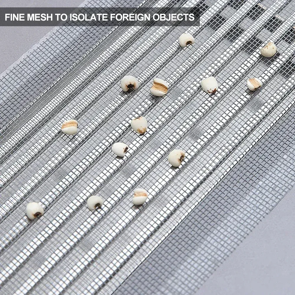 Détail de la maille fine du filtre de drain