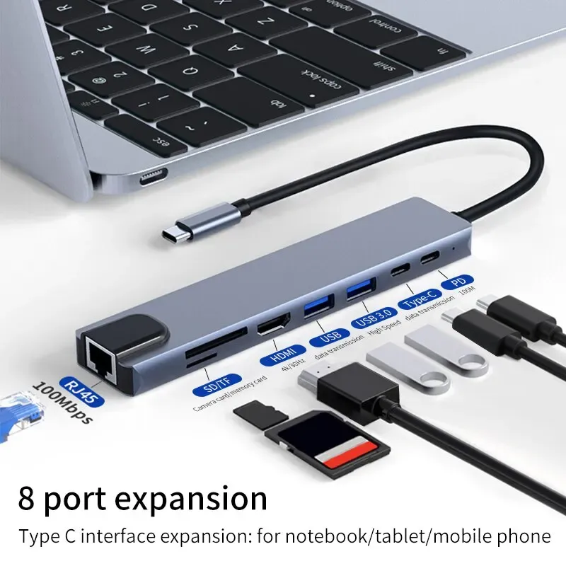 Hub USB-C vue en situation