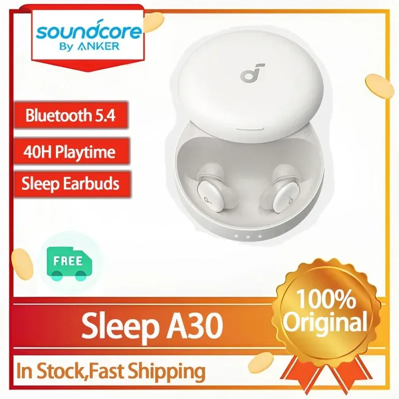 Écouteurs sans fil Bluetooth Soundcore Sleep A30 – Réduction de bruit active haute fréquence jusqu'à -30 dB (ANC) – Écouteurs intra-auriculaires compacts – Batterie 800 mAh - Image 1