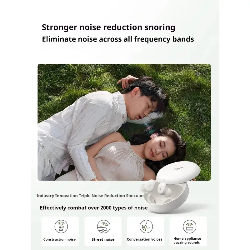Écouteurs sans fil Bluetooth Soundcore Sleep A30 – Réduction de bruit active haute fréquence jusqu'à -30 dB (ANC) – Écouteurs intra-auriculaires compacts – Batterie 800 mAh 2